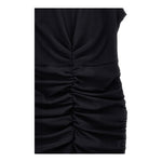 Monnalisa Abito Tinta Unita Giromanica per Bambina 41E910 NERO MONNALISA 