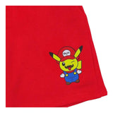 Mousse Bermuda Tinta Unita con Stampa per Bambino PIKAMARIOBB ROSSO MOUSSE 