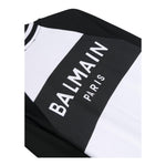 BALMAIN cardigan bicolore con profili in contrasto Bianco/nero per Bambino BU4A40 BIANCO/NERO BALMAIN 