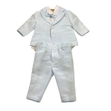 Baby A. Completo 2 Pezzi Pantalone-Giacca-Camicia-Papillions per Neonato A1402 AZZURRO BABY A. 