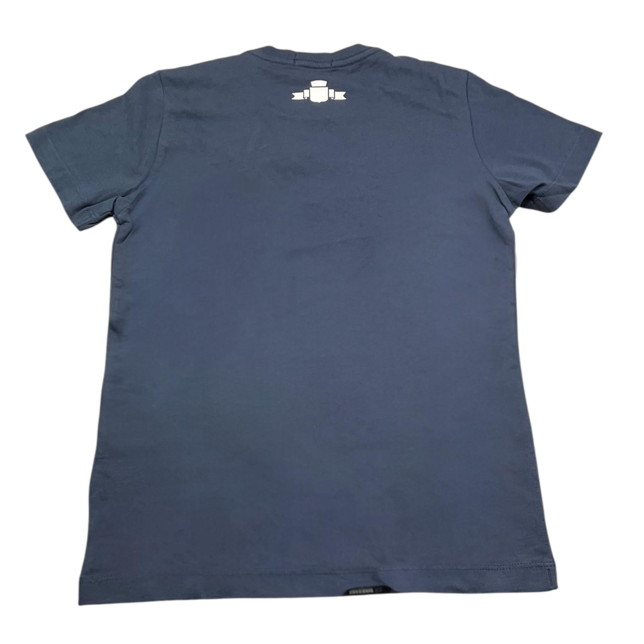 Replay T-Shirt Girocollo Tinta Unita con Logo per Bambino SB7404 BLU REPLAY 