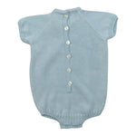 Juliana Pagliaccetto Mezza Manica tinta unita Cn Ricami Azzuro per Neonato 25162X AZZURRO JULIANA 