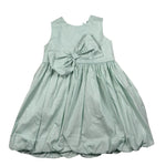 Please Abito Giromanica Tinta Unita per Bambina AB41270G73 VERDE PLEASE 