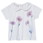 Liu Jo T-Shirt Girocollo Tinta Unita con Stampe per Neonata HA5045X BIANCO LIU JO 