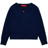 Max&Co. Maglia Girocollo Fantasia A Righe per Bambina MX0003X BLU MAX&Co. 