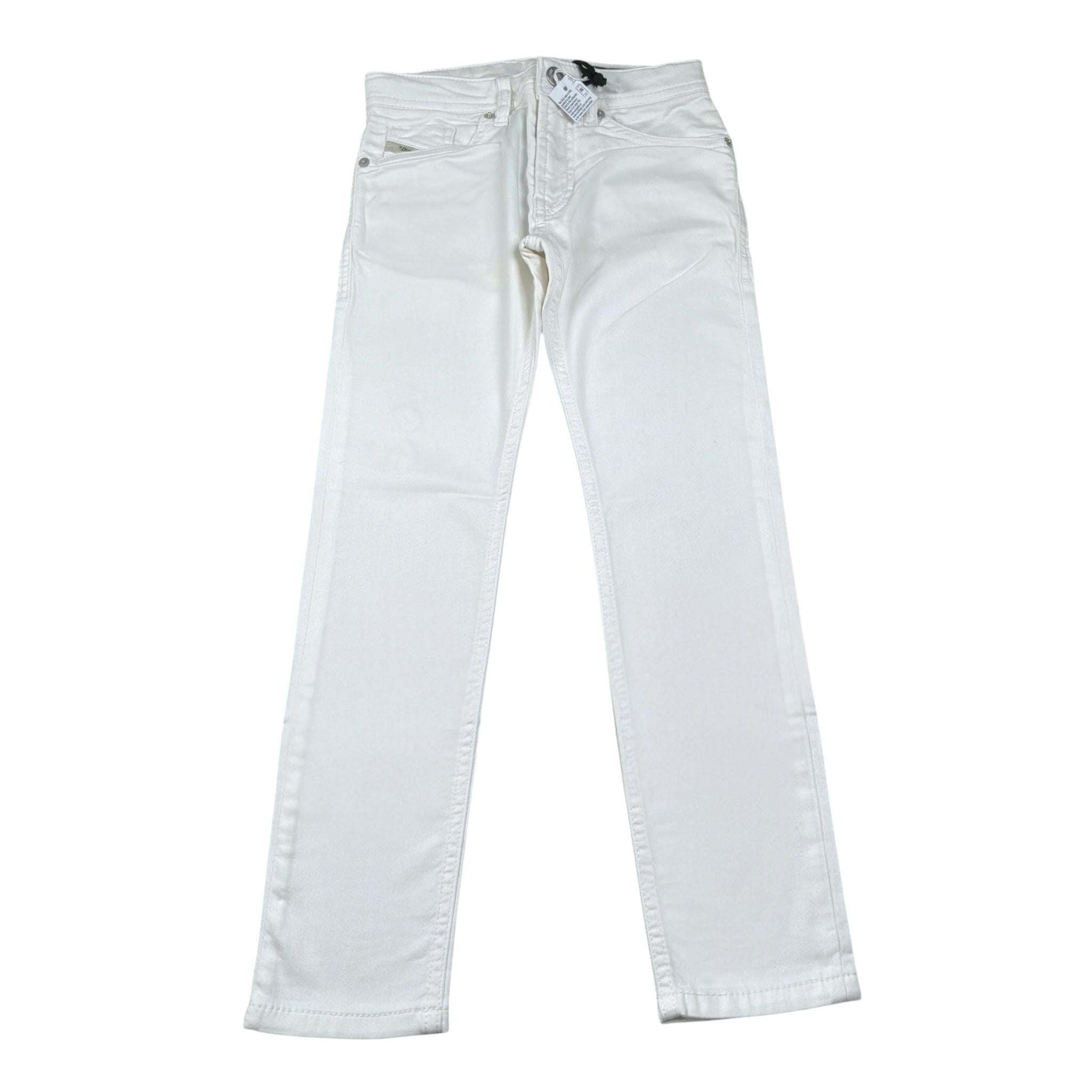 Diesel Jeans Tinta Unita con Girovita Regolabile per Bambino 00J3RS BIANCO DIESEL 