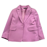 Petit Posh Giacca Tinta Unita Monopetto per Bambina GFBS25041GC GLICINE PETIT POSH 