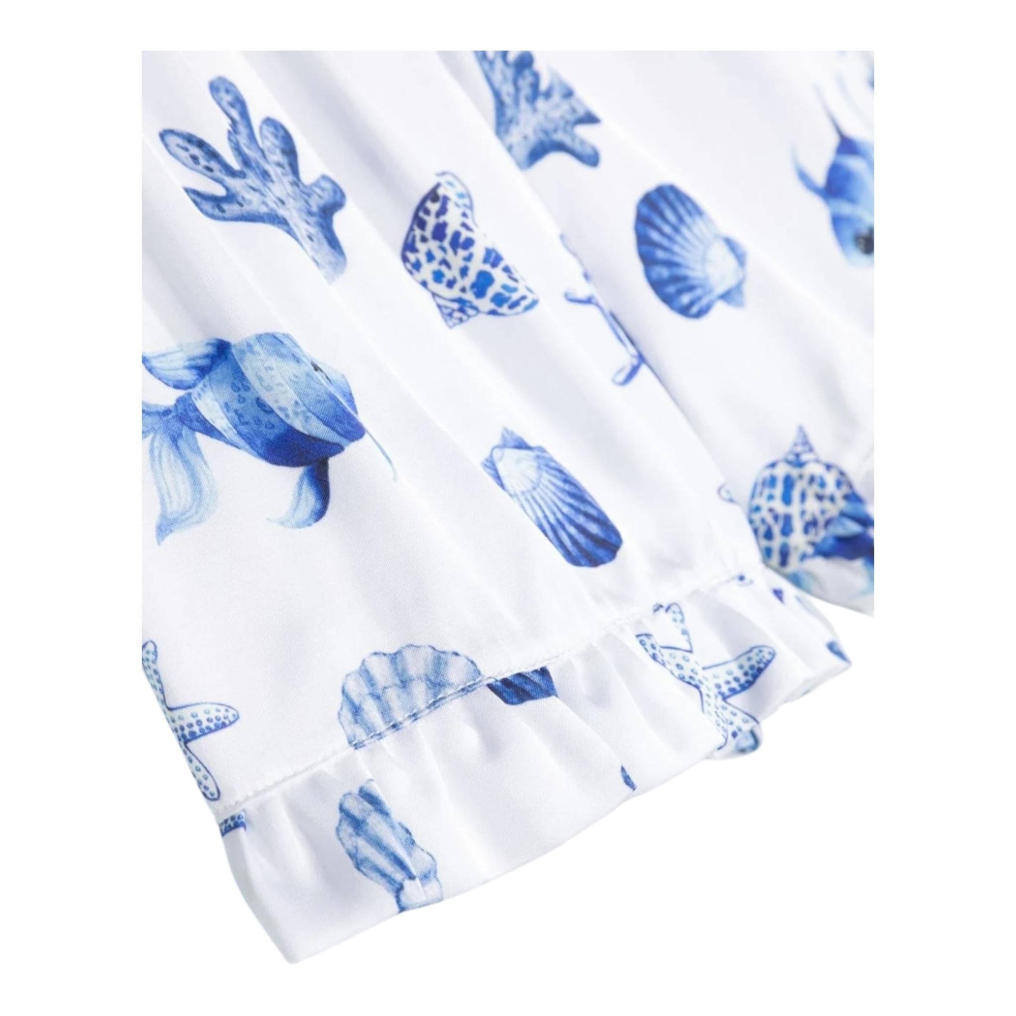 Monnalisa Short Tinta Unita con Fantasia per Bambina 11C413 BIANCO MONNALISA 