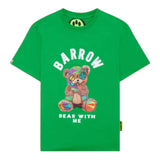Barrow Kids T-Shirt Girocollo tinta unita con Stampa Verde per Bambino F4BKJUTH074 VERDE BARROW KIDS 