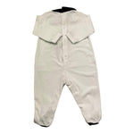 Lalalu' Tutina Manica Lunga Tinta Unita con Stampa per Neonato TJL7P BIANCO LALALU' 