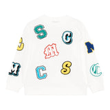 Stella Mccartney Felpa Girocollo Tinta Unita con Stampa per Bambino TW4R10 BIANCO STELLA McCARTNEY 