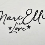 Marc Ellis T-Shirt Girocollo Tinta Unita con Stampa per Bambina JMJTS16481 BIANCO MARC ELLIS 
