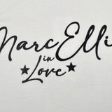 Marc Ellis T-Shirt Girocollo Tinta Unita con Stampa per Bambina JMJTS16481 BIANCO MARC ELLIS 