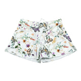 Liu Jo Short Tinta Unita con Stampa Fiori per Neonata KA5060XN BIANCO LIU JO 
