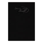 Diesel Canotta Bretelline Tinta Unita con Stampa Brillantinata per Bambina J02201 NERO DIESEL 