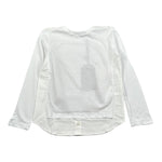 Paolo Pecora Shirt tinta unita Girocollo con Finta Camicia Bianco per Bambino PP2041 BIANCO PAOLO PECORA 