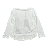 Paolo Pecora Shirt tinta unita Girocollo con Finta Camicia Bianco per Bambino PP2041 BIANCO PAOLO PECORA 