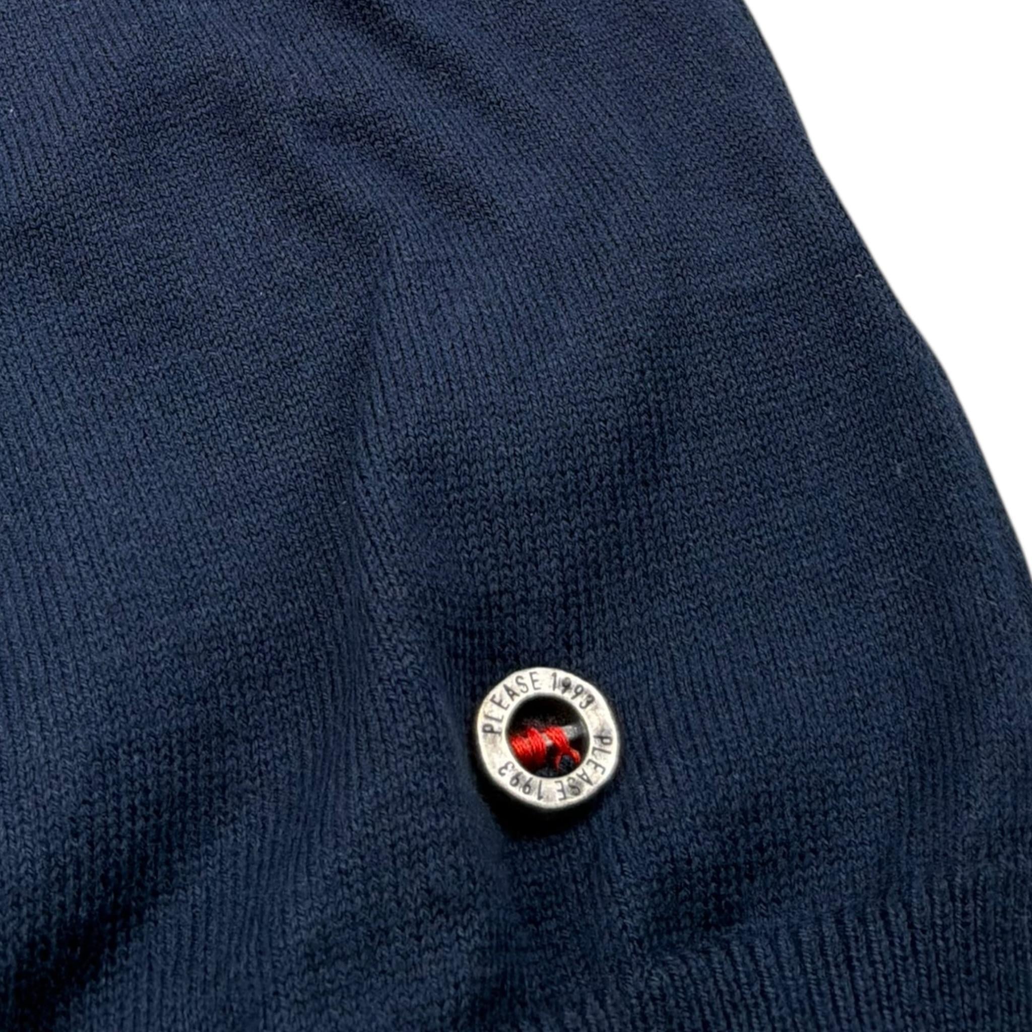 Please Gilet Tinta Unita per Neonato NB04230B73N BLU PLEASE 