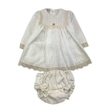 PAZ RODRIGUEZ set abito-coulotte tinta unita Bianco per Neonata 004151841 BIANCO PAZ RODRIGUEZ 