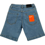 Trussardi Bermuda In Denim Tinta Unita con Logo per Bambino TBP26092BE AZZURRO TRUSSARDI 