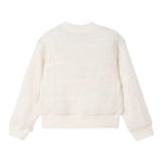 Mayoral Felpa Tinta Unita con Zip E Ricami per Bambina 3409 AVORIO MAYORAL 