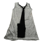 Manila Grace Abito Tinta Unita con Paillettes Giromanica per Bambina 138AMJS25 ARGENTO MANILA GRACE 