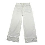 Dixie Pantalone tinta unita Modello Palazzo Bianco per Bambina PHM3132G50 BIANCO DIXIE 