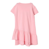 Liu Jo Abito Mezza Manica Tinta Unita con Brillantini per Bambina KA4128 ROSA LIU JO 