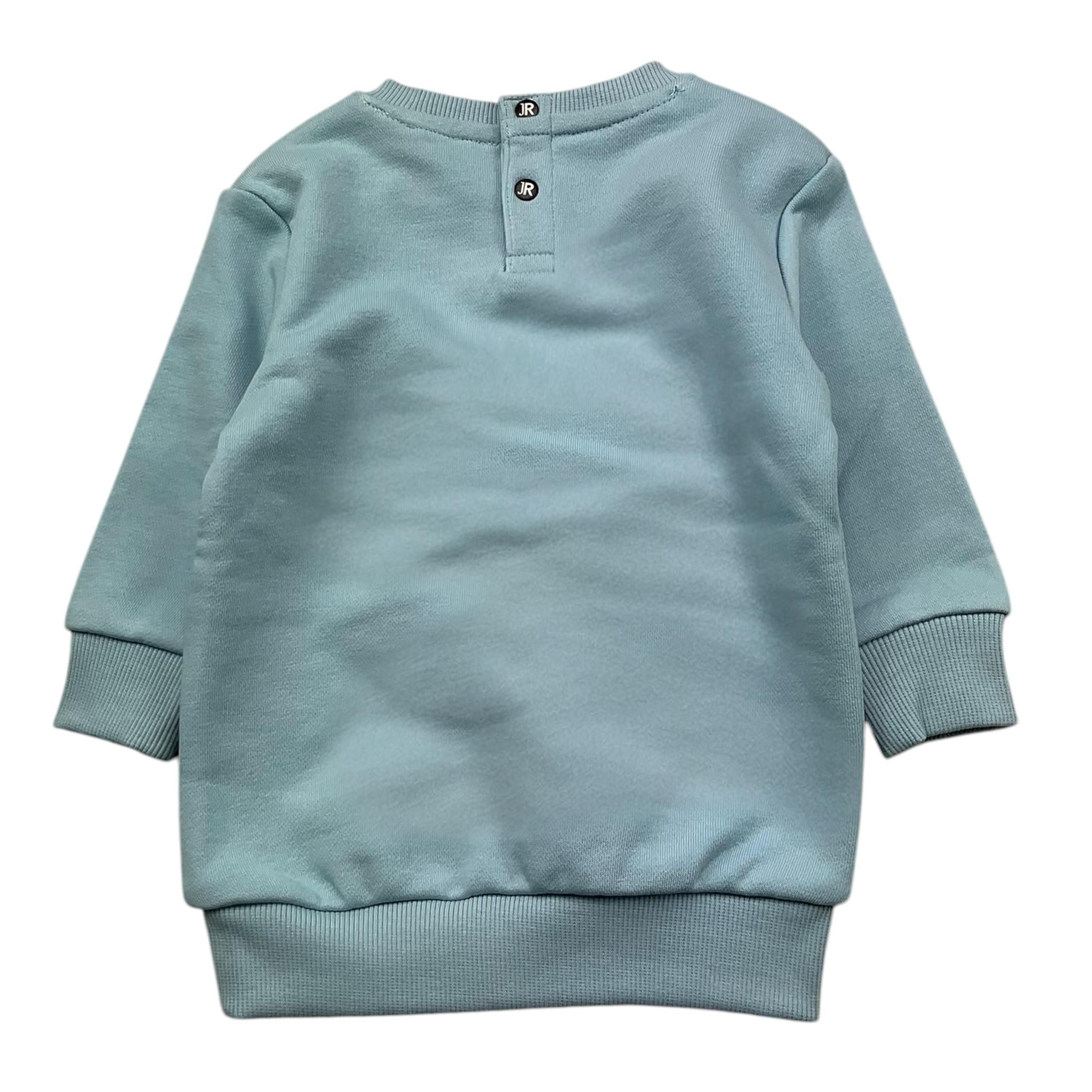 JOHN RICHMOND felpa girocollo tinta unita con stampa Azzurro per Neonato RIA25034FE AZZURRO JOHN RICHMOND 