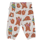 STELLA McCARTNEY pantalone tuta tinta unita con stampe orsi Grigio per Neonato TT6500 GRIGIO STELLA McCARTNEY 