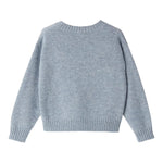 IL GUFO maglia girocollo tinta unita con ricamo orso Azzurro per Bambino A24MA457EM220J AZZURRO IL GUFO 