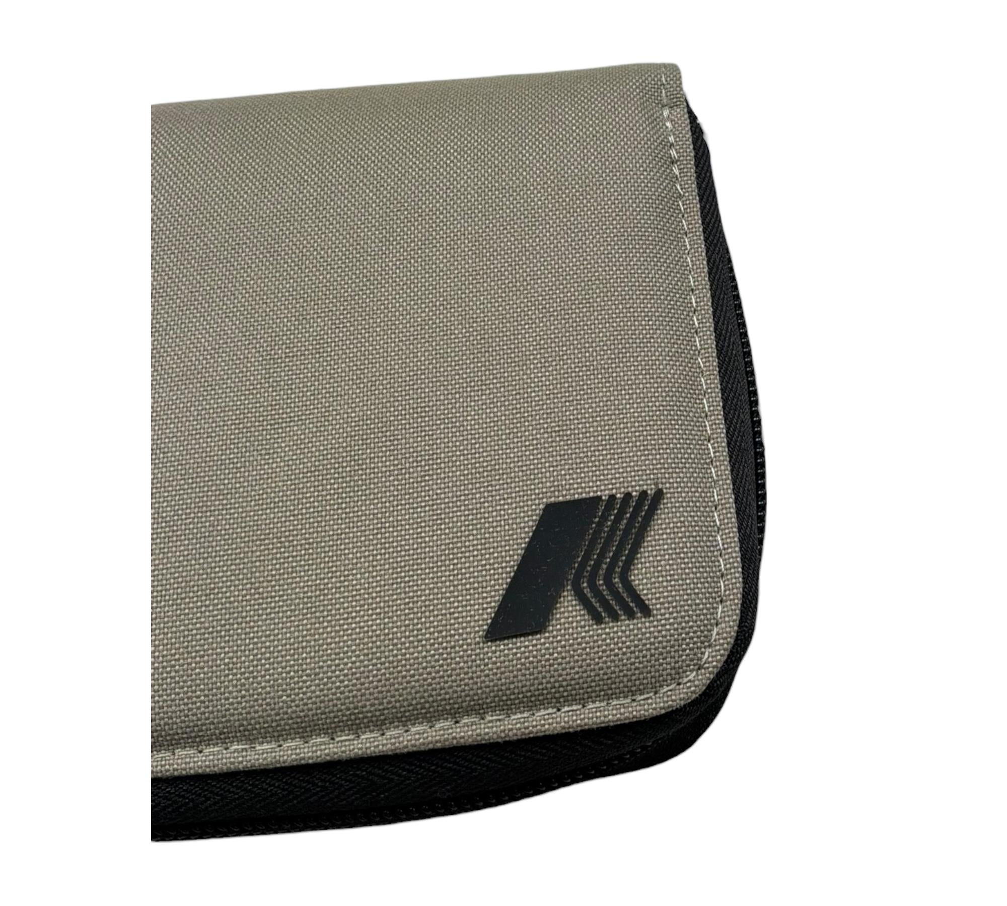 K-Way Portafoglio Tinta Unita con Logo per Bambino K3136QW VERDE K-WAY 