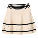 ELISABETTA FRANCHI gonna tinta unita con brillantini Avorio per Bambina EFGO161 AVORIO ELISABETTA FRANCHI 