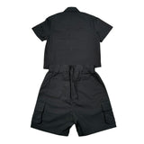 Do Not Conform Completo 2 Pezzi Camicia-Bermuda Tinta Unita per Bambino DCA043J NERO DO NOT CONFORM 