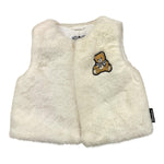 MOSCHINO pelliccia tinta unita modello smanicato Bianco per Neonata MDS02H BIANCO MOSCHINO 