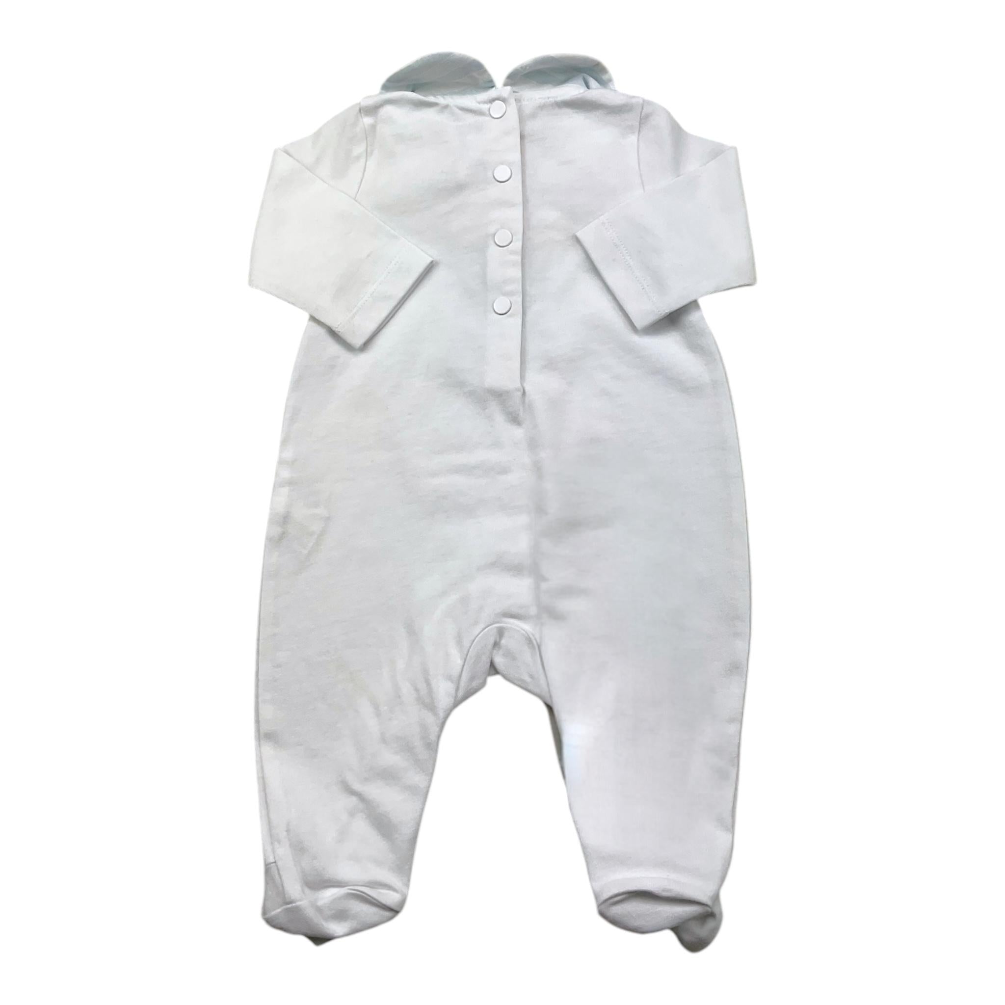 TARTINE ET CHOCOLAT tutina tinta unita con stampa Bianco per Neonato TY99010 BIANCO TARTINE ET CHOCOLAT 