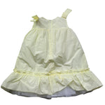 Le Bebe Abito Giromanica Tinta Unita con Ricami per Neonata LBG6369 GIALLO LE BEBE 