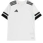 Adidas T-Shirt Girocollo Tinta Unita con Logo per Bambino JJ0053 BIANCO Adidas 