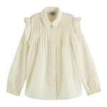 Scotch & Shrunk Camicia Tinta Unita con Ricami per Bambina 179329 AVORIO SCOTCH & SHRUNK 