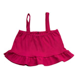 Janice Top Tinta Unita con Bretelle per Bambina JN237R FUXIA JANICE 