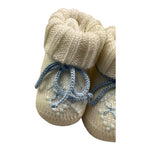 IVORY babbucce tintaunita con ricami Panna per Neonato 42461 PANNA IVORY 