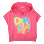 Billieblush Felpa Smanicata Tinta Unita con Cappuccio per Bambina U20846X ROSA FLUO BillIEBLUSH 