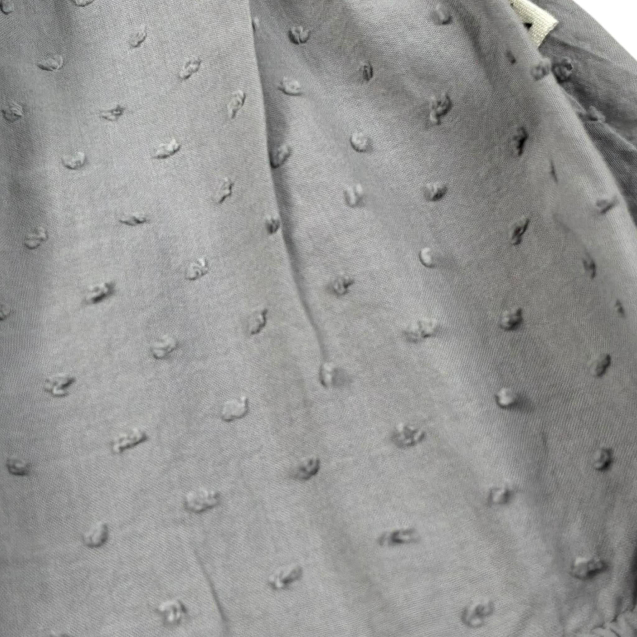 Petit Indi Abito Tinta Unita A Bretelle per Neonata SS25BK651 GRIGIO PETIT INDI 