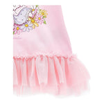 Monnalisa Maxi T-Shirt Girocollo Tinta Unita con Brillantini per Neonata 39E615 ROSA MONNALISA 