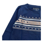 Guess Shirt Girocollo Tinta Unita con Logo per Neonata K5RI04K6YW4 BLU GUESS 