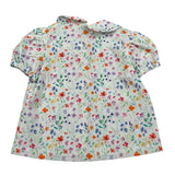 Ilfarobimbi Camicia Mezza Manica tinta unita Fantasia Floreale Bianco per Bambina IFB40105 BIANCO ILFAROBIMBI 