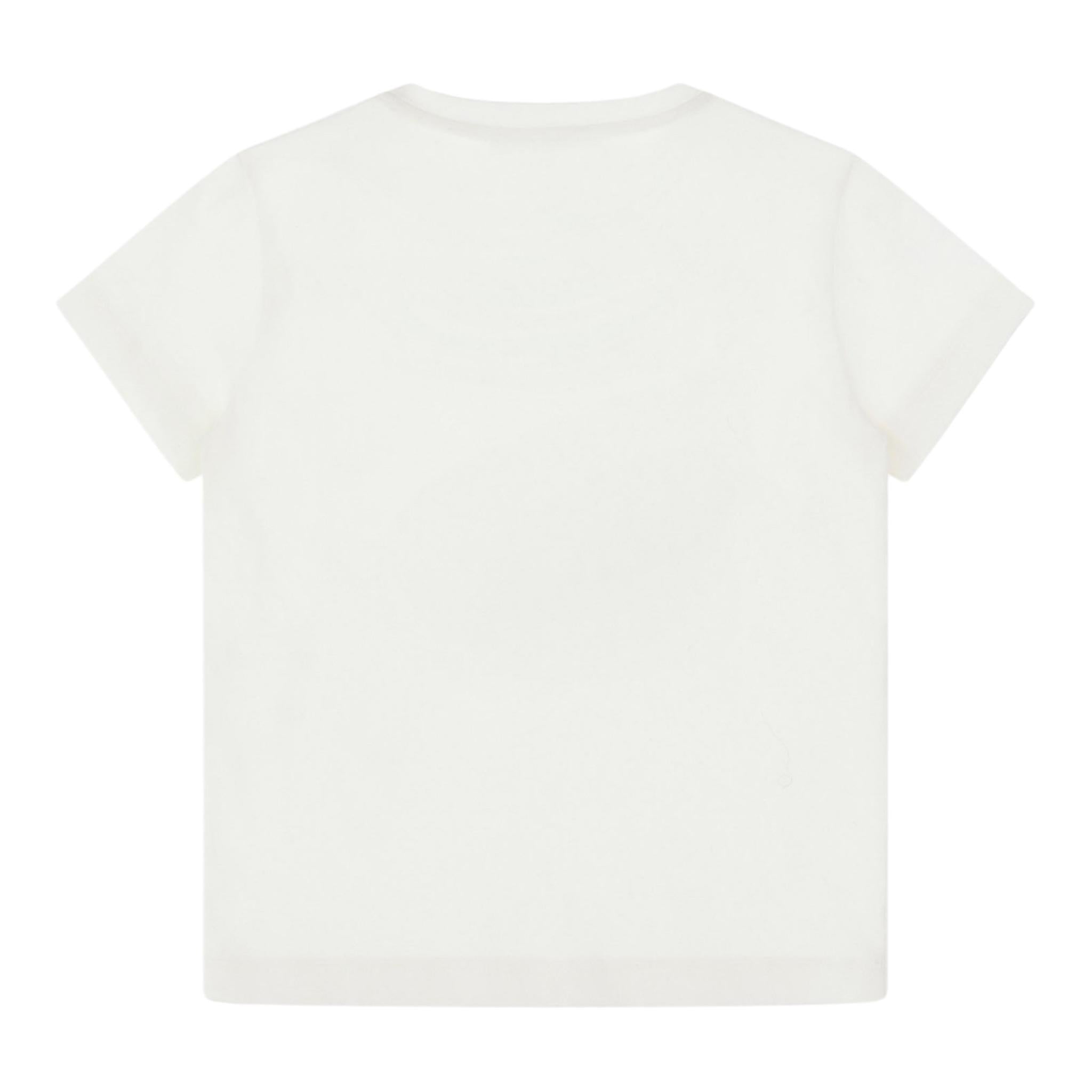 ROBERTO CAVALLI t-shirt girocollo tinta unita cn ricami in contrasto Bianco per Bambina TJT64C BIANCO ROBERTO CAVALLI 