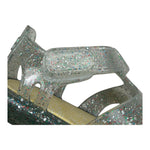 Igor Sandalo In Gomma Tinta Unita con Glitter per Bambina S10322J GRIGIO IGOR 