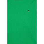 Tommy Hilfiger T-Shirt Girocollo Tinta Unita con Logo per Neonato KB0KB06879XN VERDE TOMMY HILFIGER 