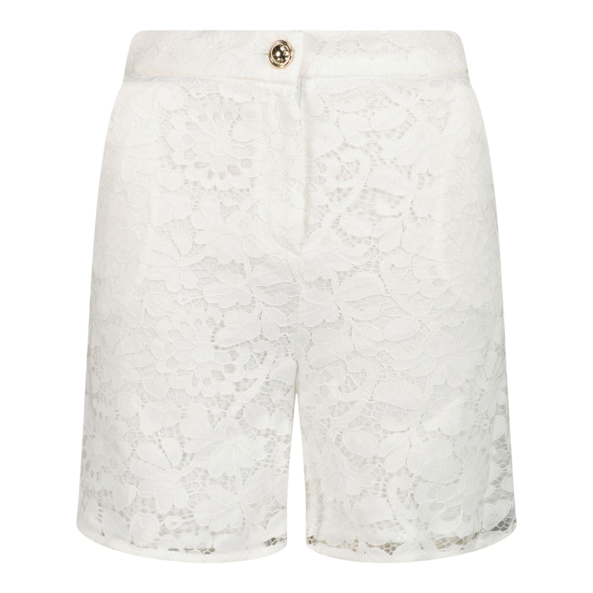 Michael Kors Short Tinta Unita con Ricami per Bambina R30413X BIANCO MICHAEL KORS 